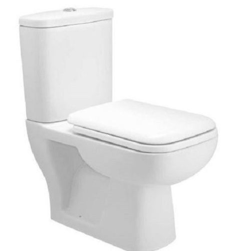 White Ceramic Coating 710 X 390 X 830 Mm Western Toilet 