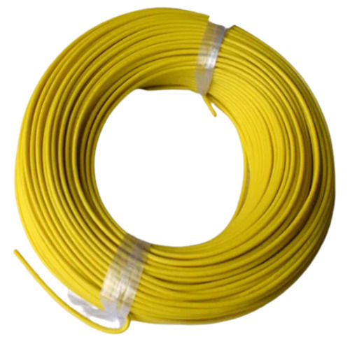 Yellow 90 Meter 1 Sq. Mm. 1100 Volt Single Core Pvc Insulated Electrical Wire