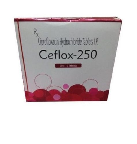 Ceflox 250 Hydrochloride Tablet For Treating Bacterial Infections, 20 X 10 Strip Tablets Pack