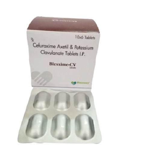 Cefuroxime Axetil And Potassium Clavulanate Tablets IP, 10 X 6 Tablets Strips Pack