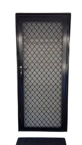 Black Low Maintainance Sliding Plain Pattern 7X3 Feet Size Strong Durable Door