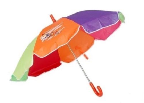 Polyester Plastic Handle Children Umbrella For Rainy Season