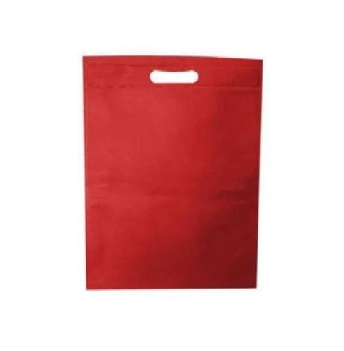 16 X 21 Inches Rectangular Patch Handle Plain D-Cut Non Woven Bags