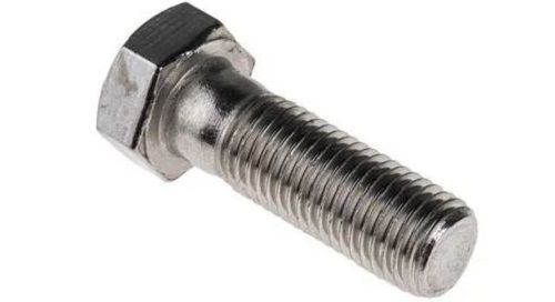 Silver 55 Mm Long Corrosion Proof Polished Finish Stainless Steel Hex Bolt