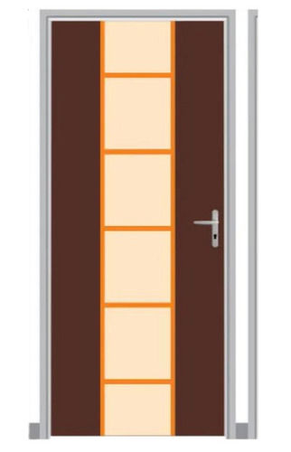 84 Inch High Hinged Polished Waterproof PVC Flush Door For Home