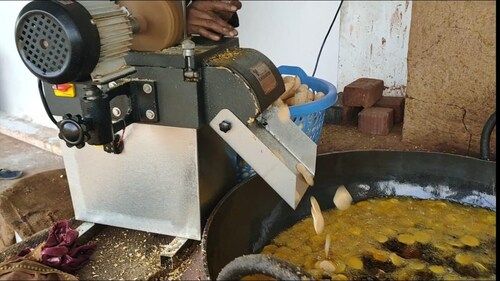 Banana Chips Cutting Machine.