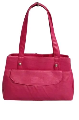 Modern Design Medium Size Rectangular Shape Zipper Closure Ladies Handbag