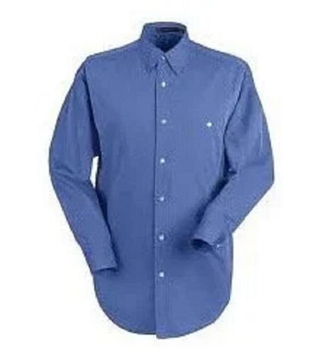 Plain Full Sleeve Button Closure Formal Cotton Shirt For Men Age Group: 18 Above