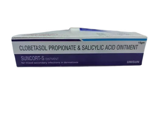 Pure Clobetasol Propionate And Salicylic Acid Suncort-S Ointment For Itching