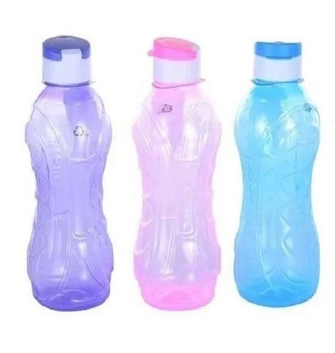 Multicolor Set Of 1000 Ml Capacity Screw Cap Plastic Fridge Bottle