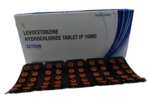 Solid Stimulus Odorless Water Soluble Levocetirizine Hydrochloride Tablet 