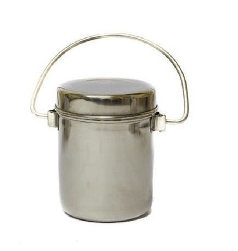 Silver 1.5 Litre Capacity Stainless Steel Milk Pot With Handle 