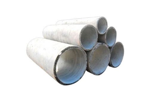 Grey 2 Meter Long 30 Mm Thick Round Rcc Hume Pipe For Industrial