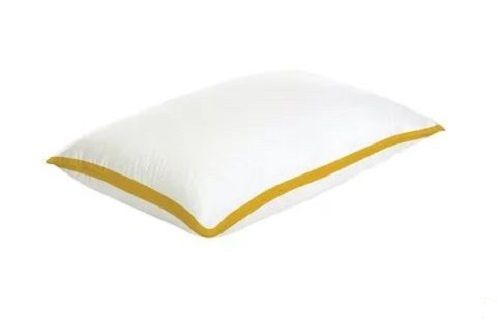 White 24 X 16 Inch Rectangular Plain Fibre Pillow