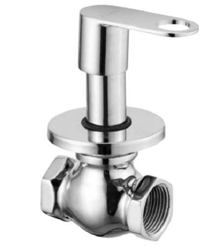 इनडोर और आउटडोर के लिए सिल्वर 25 Mm ग्लॉसी स्टेनलेस स्टील फ्लश कॉक