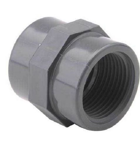 Grey 40 Mm Size Plain Pvc Pipe Socket For Plumbing Purpose 