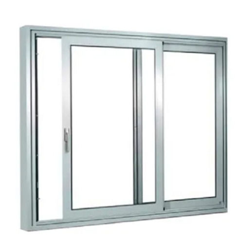 Silver 4X3 Feet Non Rusted Aluminium Sliding Window For Constructional