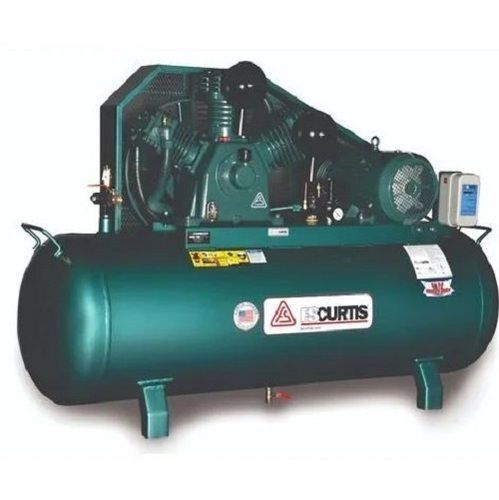 Green 600 X 800 X 1500 Mm Oil Lubricated Piston Air Compressor