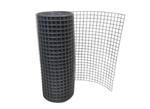 Black 7 Feet Long 8 Kilograms Powder Coated Metal Mesh Roll For Industrial