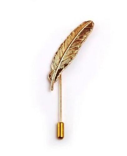 Gold Brass Plated Metal Lapel Pin For Clothes 