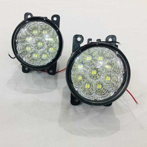 Multicolour Round Shape Car Led Fog Light With 2-3 Years Life Span