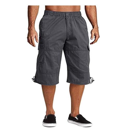 Skin Friendly Comfortable Gray Color Mens Capri Pants at Best Price in