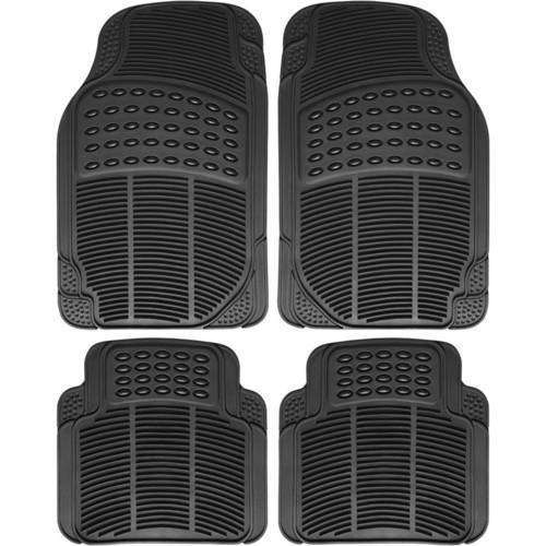 Washable Black PVC Car Floor Mats With Set of 4 Pices