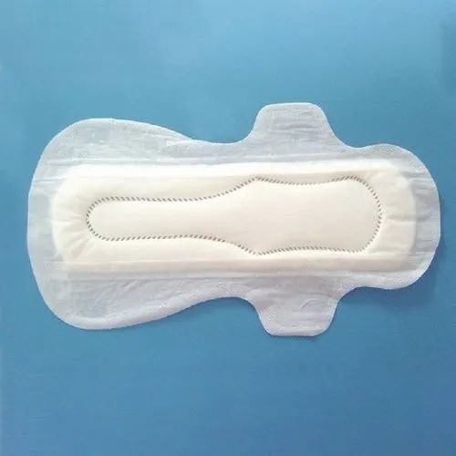 Semi Automatic 12 Hours Absorbent Disposable White Cotton Ladies Sanitary Napkin