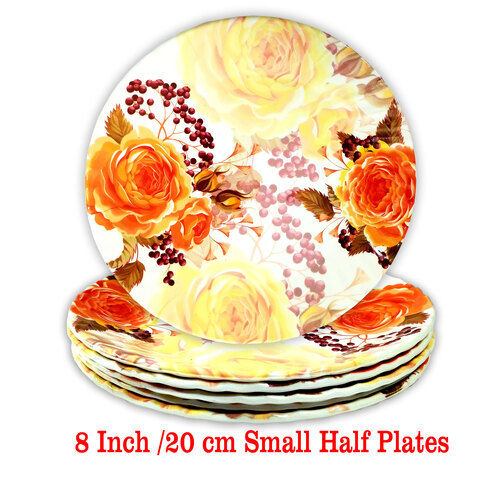 18 Inch Small Half Round Printed Melamine Dinner Plates Application: Commercial