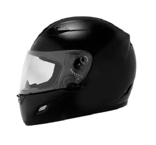 Black 30 X 24 X 16 Centimeter Polycarbonate Full-Face Helmet For Mens