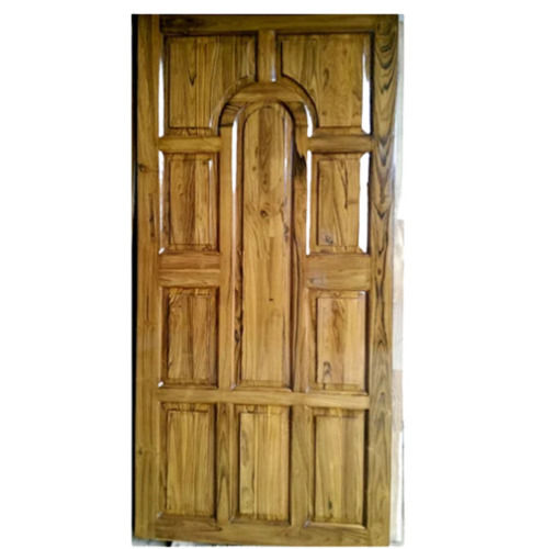 Brown 81 X 33 Inch Wooden Plain Panel Doors For Home