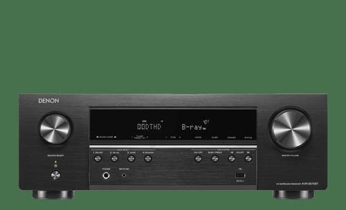 Denon AVR-S570BT (2022 Model) 5.2 Channel AV Receiver - 8K Ultra HD Audio & Video, Enhanced Gaming Experience, Wireless Streaming via Built-in Bluetoo