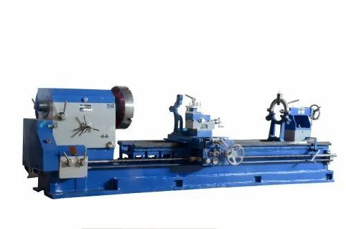 Blue Horizontal Type Automatic Lathe Machine For Industrial Usage