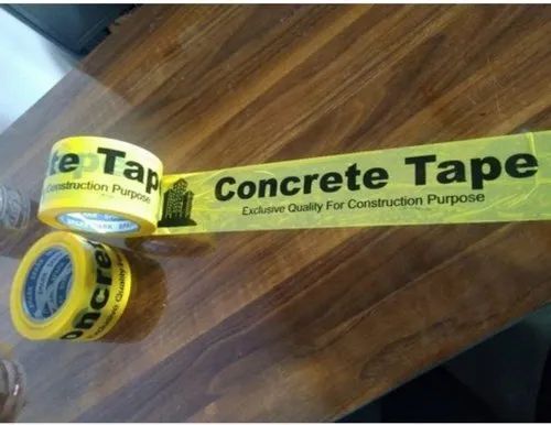Plastic Concrete Yellow Adhesive Tape For Concrete Construction