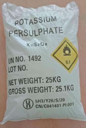 Raw Potassium Persulfate White Crystal, 25Kg Packing