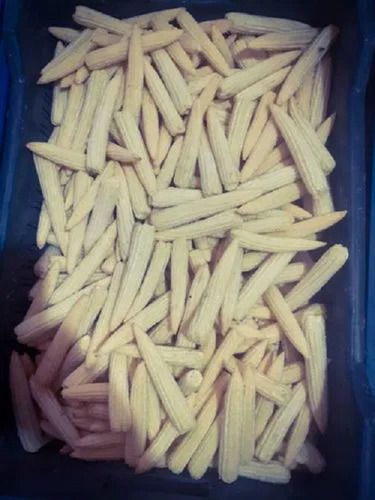 100% Fresh Ready To Cook Frozen White Baby Corn