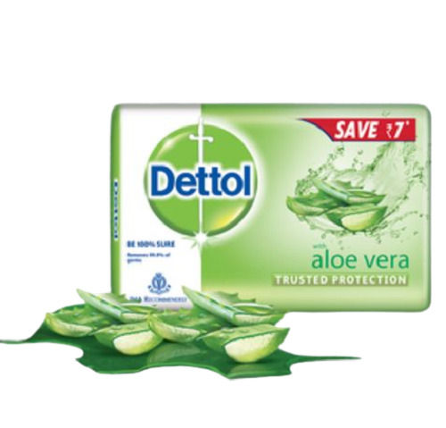 Green 100 Gram Fresh Herbs Aloe Vera Soap For Bathing 