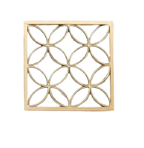 30 X 30 Cm Square Golden Iron Metal Wall Decorative Art For Home