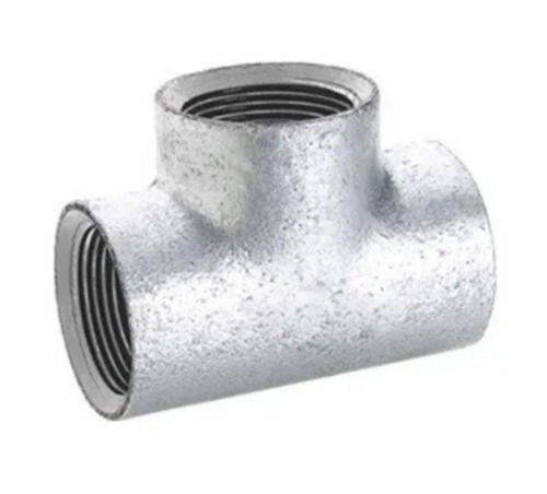 Metal 4 Inches Long Round Hot Rolled Zinc Coated Galvanized Tee