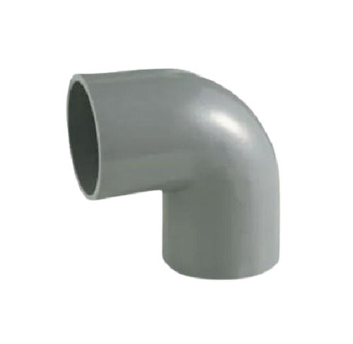 Grey 4 Inches Round Poly Vinyl Chloride Pipe Elbow For Industrial