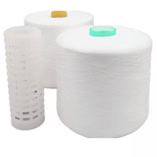 Industrial 40S 2 Raw White 100% Spun Polyester Sewing Thread Yarn