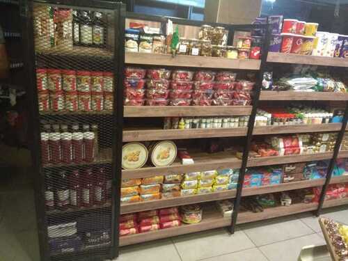 6 Shelves Free Standing Unit Bakery Rack For Supermarket And Showroom