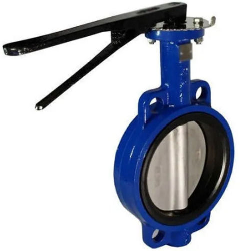 Blue And Black 8X3 Inches Color Coated Medium Pressure Cast Iron Butterfly Valve