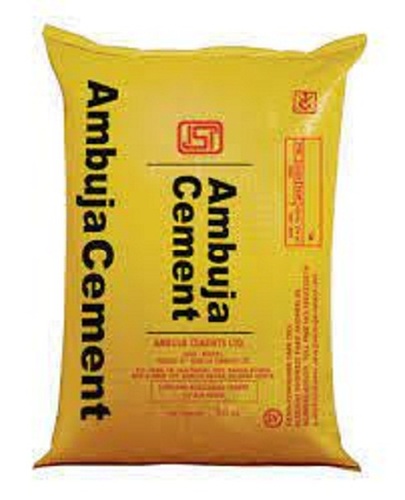 Ambuja Portland Pozzolana Cement - 50 kg, Grey Color, 100% Pure, High Strength | Radiation-Resistant, Extra Rapid Hardening, Low Heat of Hydration, 53-Grade Compressive Strength, 30-Minute Initial Setting Time