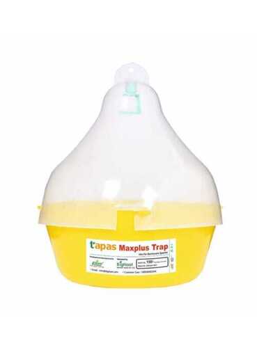 Portable Heavy-Duty Solid Plastic Pheromone Trap - Standard Size, Yellow and White Color | Optimum Performance, Long Life Durability, Easy to Operate