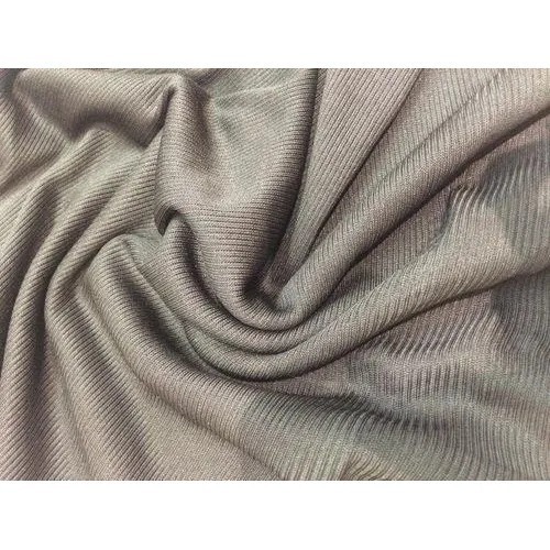 Gray Plain Dyed 100 Meter Long Washable Lycra Fabric For Garments