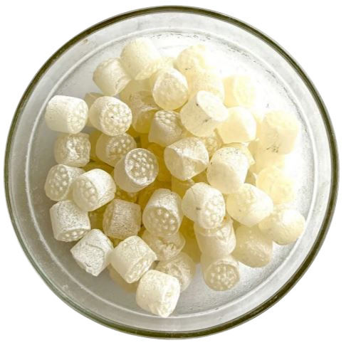 Round Sweet Taste Solid Litchi Flavour Candy with 3 Months Shelf Life