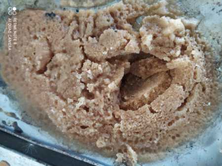 Semi liquid jaggery (sugarcane raab)