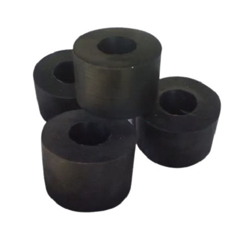 Black 1.2 Inches Polished Finished Round Rubber Bushings For Industrial