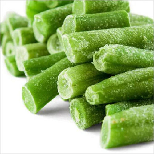 100% Fresh Ready To Cook Frozen Sliced Green French Beans (IQF)